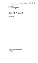 Cover of: Anti amor: Erzählung