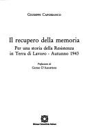 Il recupero della memoria by Giuseppe Capobianco