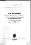 Cover of: Ehe und Zeichen by Persson, Inga.