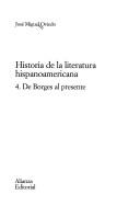 Cover of: Historia de la literatura hispanoamericana