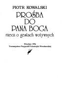 Cover of: Prośba do Pana Boga by Kowalski, Piotr