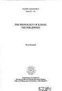 The phonology of Karao, the Philippines by Sherri Brainard