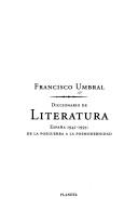 Cover of: Diccionario de literatura by Francisco Umbral