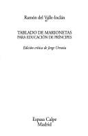 Cover of: Tablado de marionetas by Ramón del Valle-Inclán