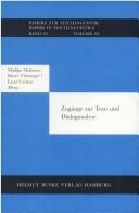 Cover of: Zugänge zur Text- und Dialoganalyse