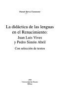 La didáctica de las lenguas en el Renacimiento by Manuel Breva-Claramonte