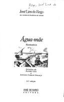 Cover of: Agua-mãe: romance