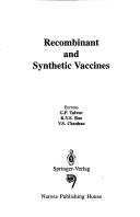 Cover of: Recombinant and synthetic vaccines