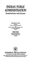 Cover of: Indian public administration: institutions and issues