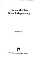 Cover of: Indian Muslims since independence