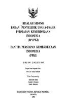Cover of: Risalah sidang Badan Penyelidik Usaha-Usaha Persiapan Kemerdekaan Indonesia (BPUPKI), Panitia Persiapan Kemerdekaan Indonesia (PPKI), 29 Mei 1945-19 Agustus 1945