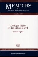 Cover of: Lebesgue theory in the bidual of C(X)