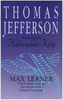 Cover of: Thomas Jefferson by Max Lerner