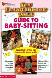 Cover of: Guide to Baby-Sitting