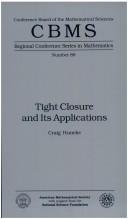 Cover of: Tight closure and its applications