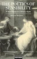 Cover of: The poetics of sensibility: a revolution in literary style