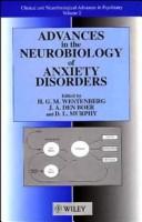 Cover of: Advances in the neurobiology of anxiety disorders