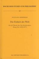Cover of: Die Einheit der Welt by Wolfgang Ommerborn