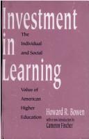 Cover of Investment in learning