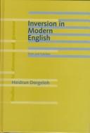 Cover of: Inversion in modern English: form and function