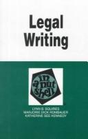 Cover of: Legal writing in a nutshell