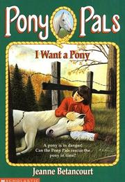 Cover of: I Want a Pony (Pony Pals No. 1)