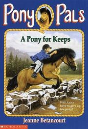 Cover of: A Pony for Keeps (Pony Pals No. 2) by Jeanne Betancourt