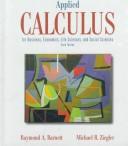 Cover of: Applied calculus for business, economics, life sciences, and social sciences. | Raymond A. Barnett