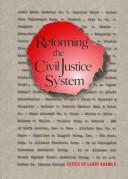 Cover of: Reforming the civil justice system by edited by Larry Kramer.