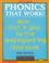 Cover of: Phonics that work!
