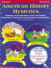 Cover of: American History Mysteries (Grades 4-8) by Lucinda Landon