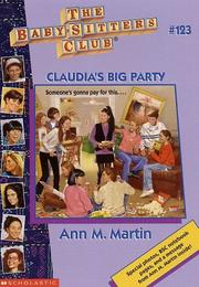 Claudia's Big Party by Ann M. Martin