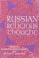 Cover of: Russian religious thought by edited by Judith Deutsch Kornblatt and Richard F. Gustafson.