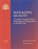Cover of: Managing quality by Jacqueline Katz