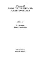 Cover of: Essay on the life and poetry of Homer