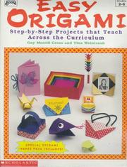 Cover of: Easy Origami: Step-By-Step Projects That Teach Across the Curriculum (Essentials Geography)