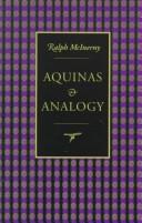 Cover of: Aquinas and analogy by Ralph M. McInerny