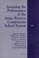 Cover of: Assessing the performance of the Army Reserve components school system