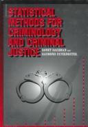 Cover of: Statistical methods for criminology and criminal justice | Ronet Bachman
