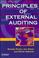 Cover of: Principles of external auditing