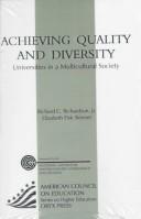 Cover of: Achieving quality and diversity: universities in a multicultural society