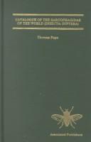 Cover of: Catalogue of the Sarcophagidae of the world (Insecta:Diptera)