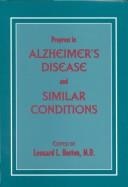 Cover of: Progress in Alzheimer's disease and similar conditions