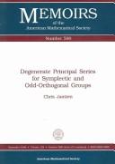 Cover of: Degenerate principal series for symplectic and odd-orthogonal groups