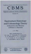 Cover of: Equivariant homotopy and cohomology theory by J. Peter May