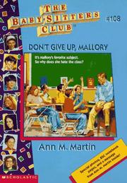 Don't Give Up, Mallory by Ann M. Martin