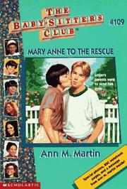 Cover of: Mary Anne to the Rescue (Baby-Sitters Club) by Ann M. Martin