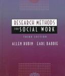 Cover of: Practice-oriented study guide for Research methods for social work by Allen Rubin