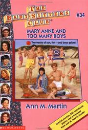 Cover of: Mary Anne and Too Many Boys