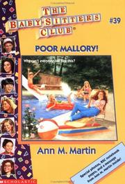 Cover of: Bsc #39: Poor Mallory! (Baby-Sitters Club: Collector's Edition) by Ann M. Martin